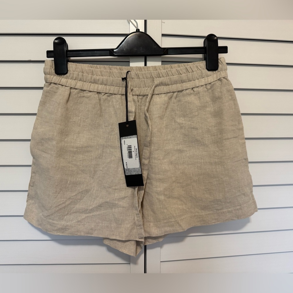 Jenni Kayne, Breeze Linen Shorts, Natural, Small, NWT